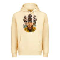 Pina Colada Western Heifer Cow with crosses Premium Hoodie - LillyAllenDesigns