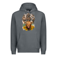 Rock Western Heifer Cow with crosses Premium Hoodie - LillyAllenDesigns