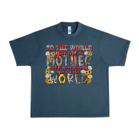Midnight Navy mother world Urban Heavy Tee - RacoonDesign
