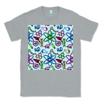 Heather Grey Science Teacher Seamless Pattern Classic Tee - BundleAndBundleShop