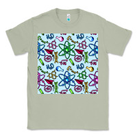 Matcha Science Teacher Seamless Pattern Classic Tee - BundleAndBundleShop