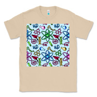 Mushroom Science Teacher Seamless Pattern Classic Tee - BundleAndBundleShop
