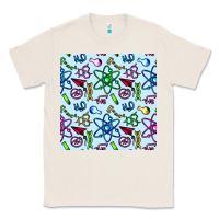 Natural Science Teacher Seamless Pattern Classic Tee - BundleAndBundleShop