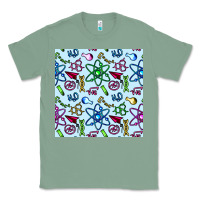Sage Science Teacher Seamless Pattern Classic Tee - BundleAndBundleShop