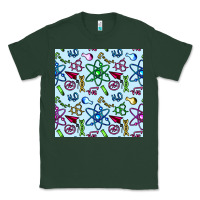 Sports Green Science Teacher Seamless Pattern Classic Tee - BundleAndBundleShop
