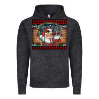 Vintage Black merry christmas santa and farm Vintage Hoodie - RanaPortraitStore