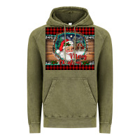 Vintage Olive merry christmas santa and farm Vintage Hoodie - RanaPortraitStore