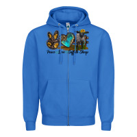 True Royal Peace Love Suffolk Sheep Zipper Hoodie - LillyAllenDesigns