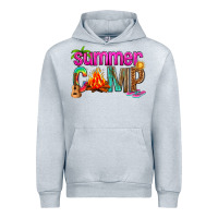 Heather Grey summer camp Urban Hoodie - NancyCooperArtShop