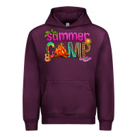 Mauve Wine summer camp Urban Hoodie - NancyCooperArtShop