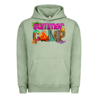 Pigment Oil Green summer camp Urban Hoodie - NancyCooperArtShop