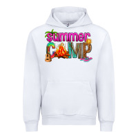 White summer camp Urban Hoodie - NancyCooperArtShop