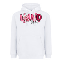 White valentine's day loved john 3 16 Heavyweight Hoodie - MaliasSmallBusiness