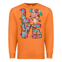 Carrot love little cute cow Premium Sweatshirt - NancyCooperArtShop