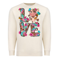 Sandshell love little cute cow Premium Sweatshirt - NancyCooperArtShop