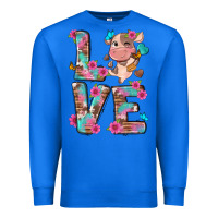 True Royal love little cute cow Premium Sweatshirt - NancyCooperArtShop