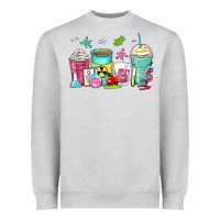 Heather Grey science teacher coffee cups Heavyweight Sweatshirt - Zillion Design Studio