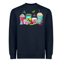 Navy science teacher coffee cups Heavyweight Sweatshirt - Zillion Design Studio