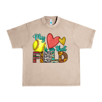 French Oak my heart is on that field softball Urban Heavy Tee - HRA Design Shop