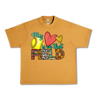 Peanut Butter my heart is on that field softball Urban Heavy Tee - HRA Design Shop