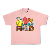 Salmon my heart is on that field softball Urban Heavy Tee - HRA Design Shop