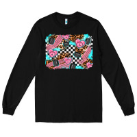 Black race day background Long Sleeve Tee - AdoDesignShop