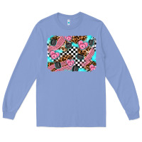 Colony Blue race day background Long Sleeve Tee - AdoDesignShop