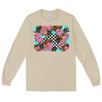 Mushroom race day background Long Sleeve Tee - AdoDesignShop