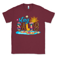 Burgundy stay salty Classic Tee - AdoDesignShop