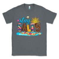 Charcoal Heather stay salty Classic Tee - AdoDesignShop