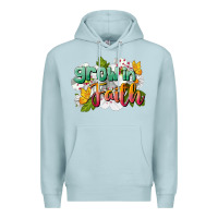 Blue Mist Grow In Faith Premium Hoodie - LillyAllenDesigns