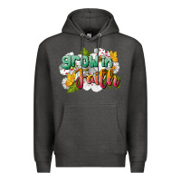 Charcoal Heather Grow In Faith Premium Hoodie - LillyAllenDesigns