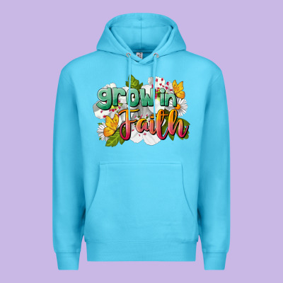 Grow In Faith Premium Hoodie Designed By Lillyallendesigns