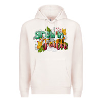 Pale Pink Grow In Faith Premium Hoodie - LillyAllenDesigns
