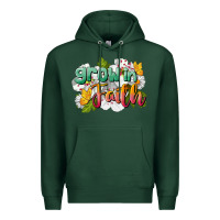 Sports Green Grow In Faith Premium Hoodie - LillyAllenDesigns