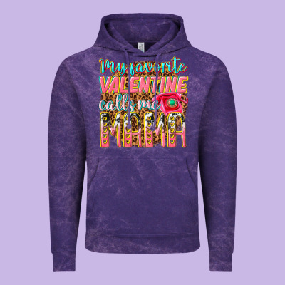 My Favorite Calls Me Mama Vintage Hoodie Designed By Texasbilliewilder