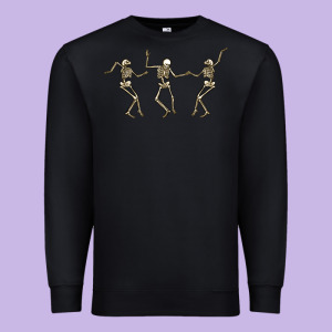 Dancing Skeletons Premium Sweatshirt Designed By Maliassmallbusiness