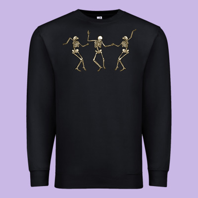 Dancing Skeletons Premium Sweatshirt Designed By Maliassmallbusiness
