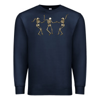 Navy dancing skeletons Premium Sweatshirt - MaliasSmallBusiness