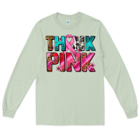 Matcha think pink cancer ribbon Long Sleeve Tee - AdoDesignShop
