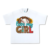 White love my girl baseball Urban Heavy Tee - HRA Design Shop
