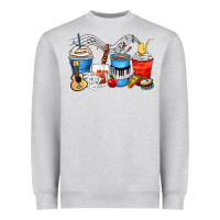 Heather Grey music teacher coffee cups Heavyweight Sweatshirt - Zillion Design Studio