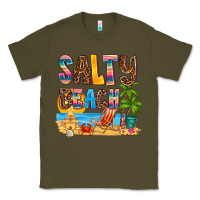 Army Green salty beach Classic Tee - AdoDesignShop