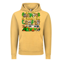 Vintage Mustard happy st. patrick's day camper Vintage Hoodie - Zillion Design Studio