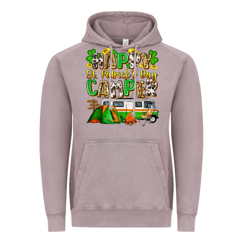 Happy St. Patrick's Day Camper Vintage Hoodie by Zillion Design Studio | Teevron