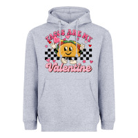 Heather Grey tacos are my valentine Heavyweight Hoodie - MaliasSmallBusiness