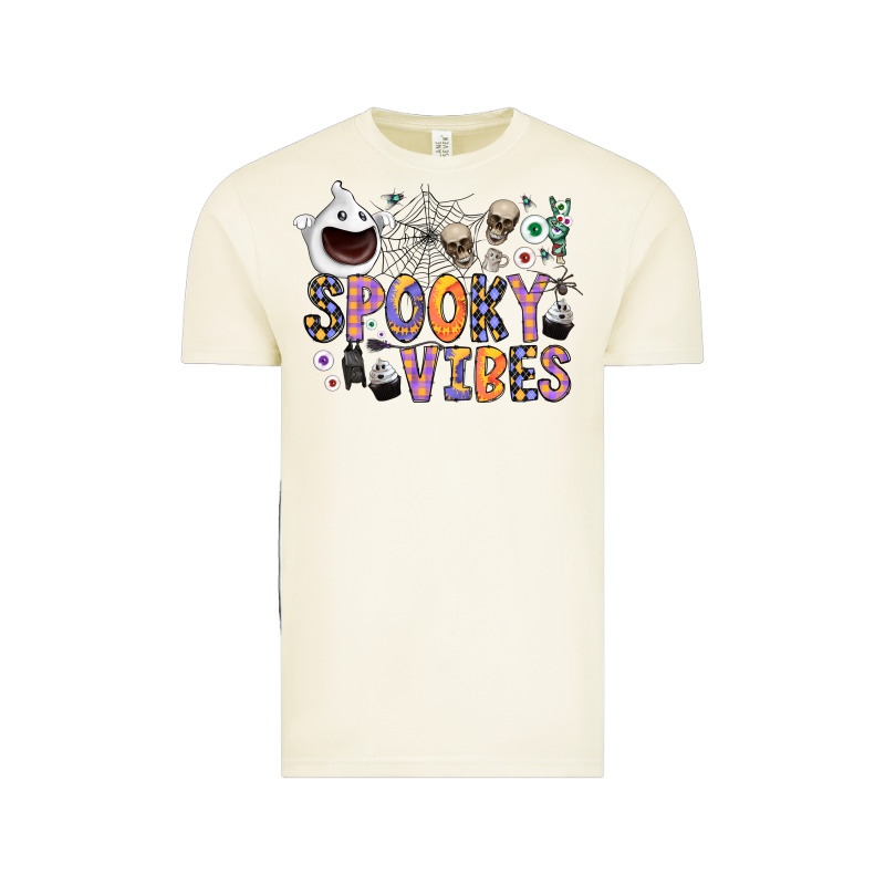 Spooky Vibes Vintage Tee by CowhideDigitalArt | Teevron