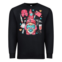 Black nurse with heart Premium Sweatshirt - NancyCooperArtShop