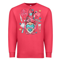 Cardinal nurse with heart Premium Sweatshirt - NancyCooperArtShop