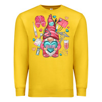 Lemon nurse with heart Premium Sweatshirt - NancyCooperArtShop